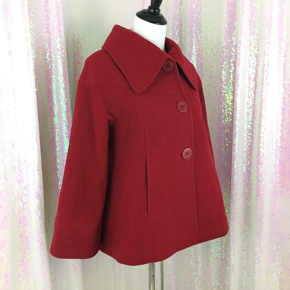 GUC Anne Klein Wool Coat - XS - Red! - Picture 1 of 8
